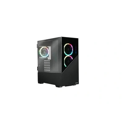 Image de ENERMAXK8 Boîtier PC Gaming ATX Mid Tower en Verre trempé, avec 3 Ventilateurs ARGB PWM 12cm USB3.2 Gen1 et Type C ; ECA EK8 BB