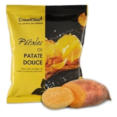 Image de CHIPS PÉTALES DE PATATE DOUCE 70G, CROUSTISUD, UNITÉ