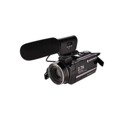 Image de AGFA PHOTO Realimove CC2700 Caméscope Numérique (Vidéo 2.7K, 24MP, Écran Tactile 3&#039;&#039;, Zoom 18X, Télécommande, 2 Batteries, Micro, Batterie Lithium) Noir Neuf