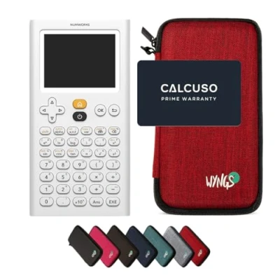 Image de CALCUSO Ensemble de Base Rouge avec Calculatrice Graphique Numworks