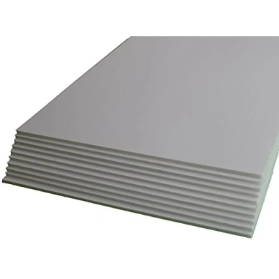 Image de Lot 20 plaques carton mousse blanc épaisseur 3 mm format A4 21 x 29.7