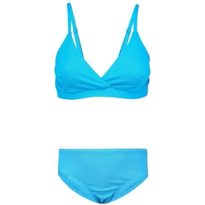 Image de Aquarti Set Bustier Slip de Bikini Maillots Bain Deux Pièces Filles Pièces, 039 Jacquard à Pois Turquoise, 158