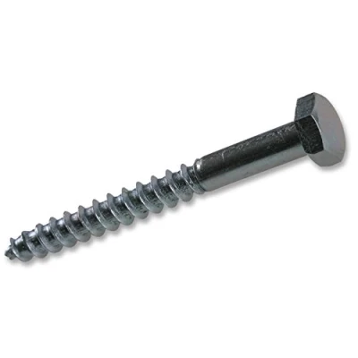 Image de Duratool CS10130 Lot de 10 vis tire fond à tête hexagonale BZP M10 x 130 mm