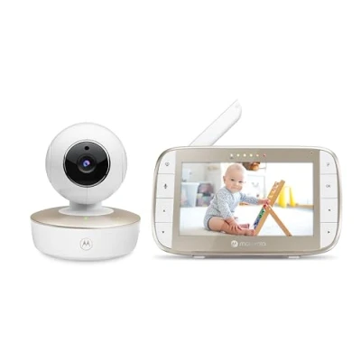 Image de Motorola Nursery Babyphone Caméra VM50G Camera Surveillance Wifi Bébé avec Écran Couleur, Communication Bidirectionnelle et Vision Nocturne Infrarouge Portée de 300M