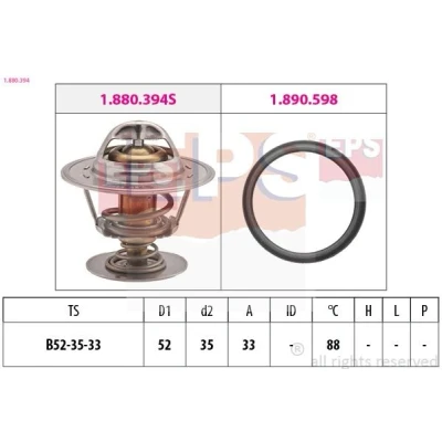 Image de FACET 7.8394 Thermostat d&#039;eau 88 52 Made in Italy OE Equivalent avec joint d&#039;étanchéite FORD: Focus Mk1 3/5 portes, FIESTA 4, Break