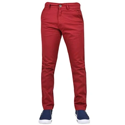 Image de Enzo Jeans Slim Homme Blanc * Taille Unique Rouge 30 W/32 L