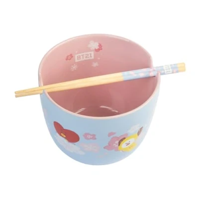 Image de Grupo Erik Bol Ramen Kawaii BT21 1,4L avec Baguettes Objet japonais