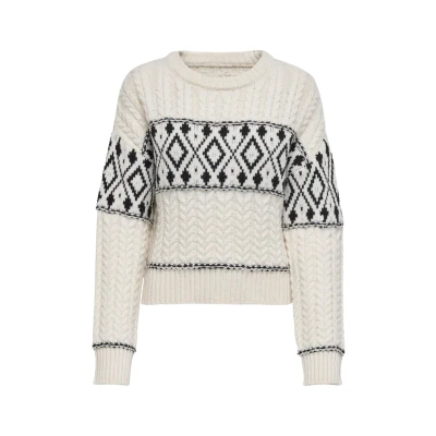 Image de ONLY Pull en Maille ONLMARENT Cloud Dancer L