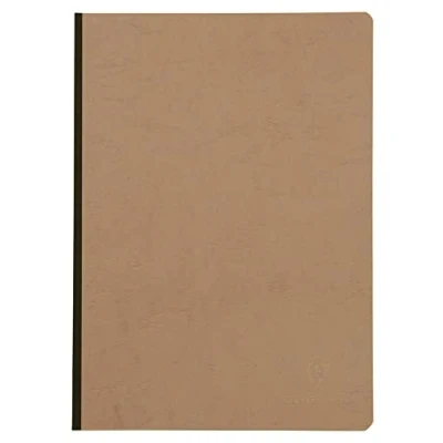 Image de Clairefontaine 79146C Collection Age Bag Un Carnet Cousu Dos Toilé Tabac A4 21x29,7 cm 192 Pages Lignées Papier Blanc 90 g Couverture Carte Lustrée Grain Cuir