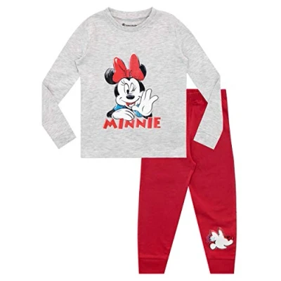 Image de Disney Ensemble De Pyjamas Bien Ajusté Minnie Mouse Fille Rouge 2 3 Ans