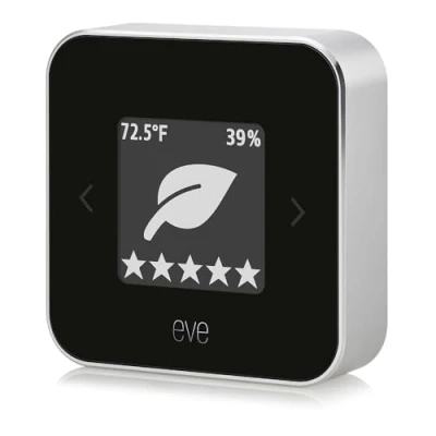 Image de Eve Pièce : capteur de qualité l&#039;air pour surveiller la (COV), température et l&#039;humidité, technologie Apple HomeKit, Bluetooth, filetage