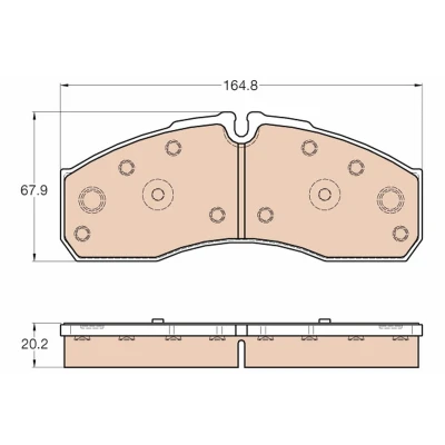 Image de TRW GDB3567 Jeu de plaquettes frein préparé pour indicateur d&#039;usure IVECO: DAILY 3 Kasten/Kombi,