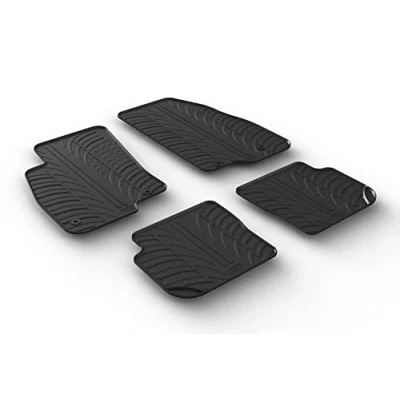 Image de Gledring 0149 Ensemble de tapis sol Caoutchouc avant et arrière 4 noir 750mm 550mm FIAT: Punto III 3/5 portes