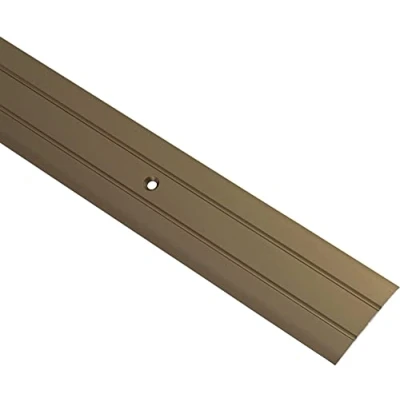 Image de Gedotec Seuil de porte Barre Longueur 90 cm, Largeur 37 mm 1 Pièce Profil Transition sol Aluminium Bronze Plinthe à visser Profilé compensation perforé