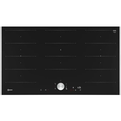 Image de NEFF T69TTX4L0 N90 Plaque de cuisson vitrocéramique autonome 90 cm large, Twist Pad, Flex Induction, Home Connect, Smart Hood Automatic, Encastrable, Noir