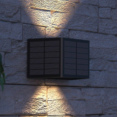 Image de Calex Applique d&#039;extérieur LED solaire Caserta, up/down, noir
