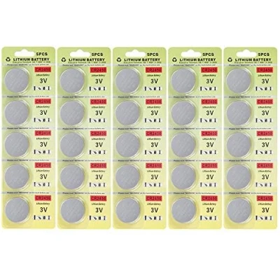 Image de CR2450 Pile Bouton au Lithium 3v CR 2450 Pack de 25