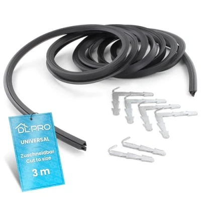 Image de DL pro Joint pour porte de four avec crochets fixation d&#039;étanchéité en caoutchouc 2920 mm pouvant être découpé