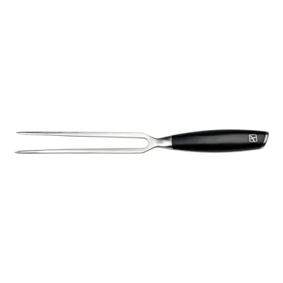 Image de Rockingham Forge Equilibrium 16cm fourchette à découper en acier chrome, vanadium et molybdène, trempé froid, manche courbée POM
