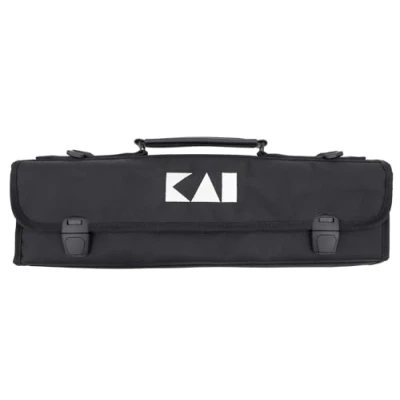 Image de KAI Shun sac à couteaux Premium pour 4 grands et 3 petits couteaux, dimensions ouvert 46 x 47 cm, fermé 16 7 cm de chef cuisine&quot;