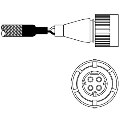 Image de DELPHI ES10254 12B1 Sonde lambda doigt, chauffé BMW: 3 Berline, Coupe, Cabriolet, PORSCHE: 911 Coupe