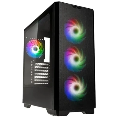 Image de Kolink Unity Solar ARGB Mesh Midi Tower Noir Neuf