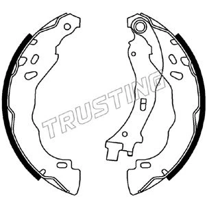 Image de TRUSTING 022.037 Mâchoires De Frein 203,2mm 39mm CITROËN: C3 II, C4 II Cactus, DS3 3 portes, PEUGEOT: 208 I 3/5 portes