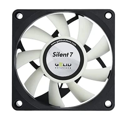 Image de GELID Solutions ventilateur Silent 7 3 broches 70mm pour boîtiers standard Fonctionnement silencieux Pales de optimisées Débit d&#039;air élevé et pression statique élevée.