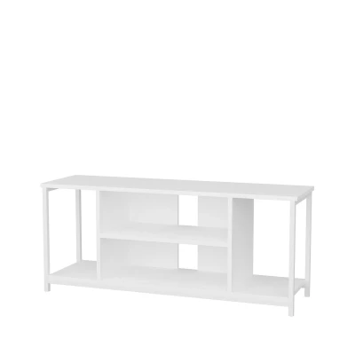 Image de Meuble TV Awzil L120cm Métal et Bois Blanc Menzzo
