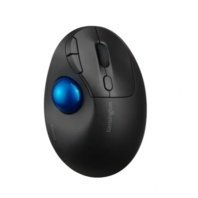 Image de Kensington Pro Fit Ergo TB450 Souris sans Fil Trackball, Bluetooth Low Energy &amp; 2,4 GHz, Alimentation par Pile AA, Jusqu&#039;à 18 Mois d&#039;Autonomie, 50% de Plastique Recyclé (K72194WW)