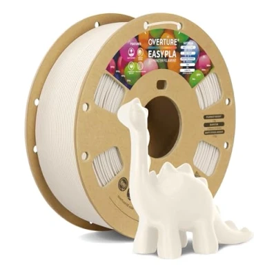 Image de OVERTURE EASY PLA Filament 1.75 mm, d&#039;imprimante 3D 1kg (2.2 lbs), Précision dimensionnelle de +/ 0.02mm (Easy Beige)