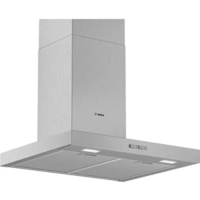 Image de Bosch Serie 2 DWB66BC50 hotte 590 m3/h Monté au mur Acier inoxydable A Hottes (590 m3/h, Conduit, A, B, 69 dB)