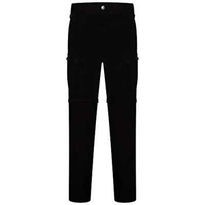 Image de Dare 2b Pantalon de randonnée Homme Tuned in II à Poches Multiples Fermeture éclair en Noir Léger, séchage Rapide, Convertible Short et Cargo Respirant