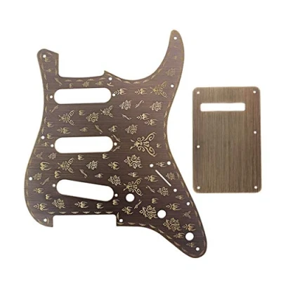 Image de Alnicov 62 Pickguard 11 trous Stratocaster SSS guitare pick garde pour Fender Standard Strat remplacement