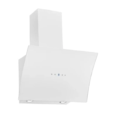 Image de Hotte aspirante Respekta/Hotte inclinée de 60 cm/Boîtier en acier inoxydable noir avec écran verre/Fonction d&#039;extraction et recyclage l&#039;air / CH55060SA++ A++ 42 63 dB