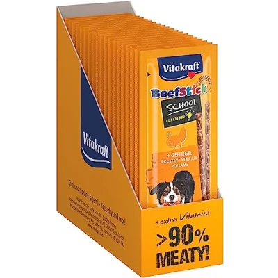 Image de Vitakraft Beef Stick School Friandise pour Chien à la Volaille 20 x 10 sticks