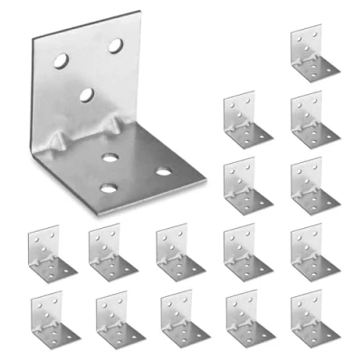 Image de OMIDEAS 15 x Equerre d&#039;assemblage (40 40 1.5) de Fixation Angle Droit Support en forme L, Équerre 90 Degrés Acier, Coin