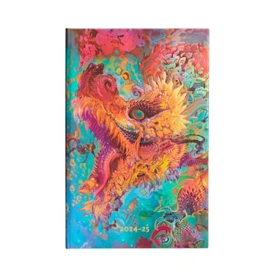 Image de Humming Dragon (Android Jones Collection) Maxi 18 month Vertical Hardback Dayplanner 2025 (Elastic Band Closure)