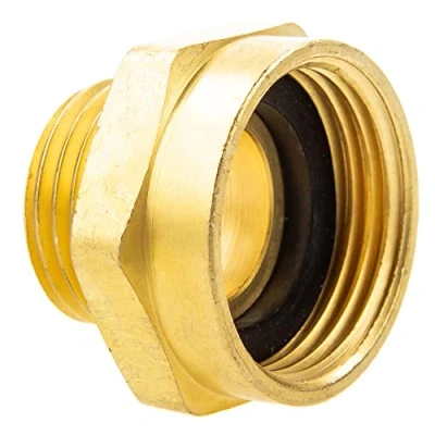 Image de Embout réducteur en laiton rouge. filetage extérieur 1/2 &quot; x intérieur 3/4 &quot;.