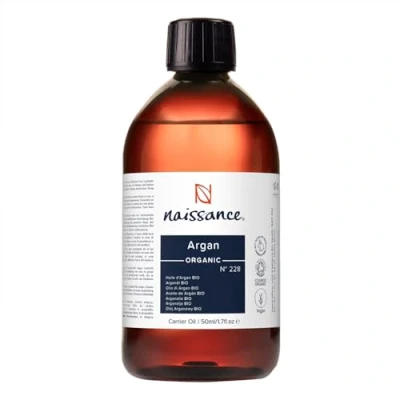 Image de Naissance Huile D’Argan Végétale Du Maroc BIO (No. 228) 450ml pour Cheveux Secs Ou Bouclés, Visage, Corps, Barbe Pressée À Froid Cosmétique Anti Âge Antioxydante