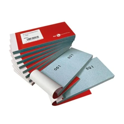 Image de BM BeMore Mod 9 0100160 Lot de 10 blocs numérotés 1 à 1000 Format 13 x 6 cm colorés