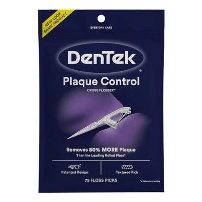 Image de DenTek Cross Flosser Lot de 75 médiators en forme X