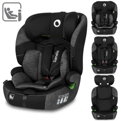 Image de Siège auto bébé évolutif LIONELO Levi One i Size 76 150 cm Groupe 1/2/3 Noir