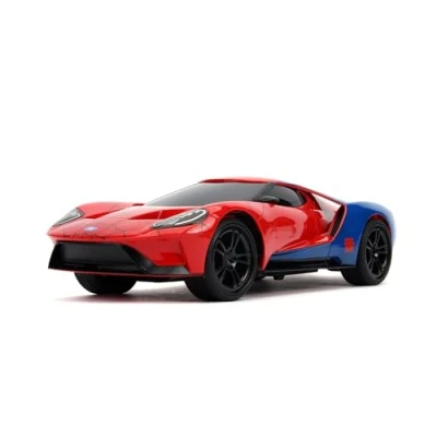 Image de Jada Marvel Spiderman Voiture Radio Commandée Ford GT Echelle 1/16ème Fonction Turbo 253226002