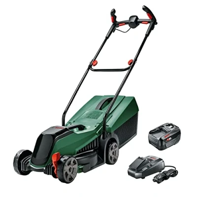 Image de Bosch tondeuse à gazon sans fil CityMower 18V 32 300 (18 V, 1x batterie 4,0 Ah, Moteur Brushless, largeur de coupe : cm, tond jusqu’à m², dans une boîte en carton)