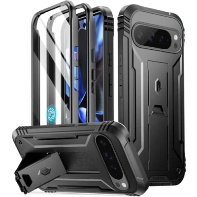 Image de Poetic Revolution Coque pour Google Pixel 9 Pro XL 5G 6,8&quot;, Protecteur d&#039;écran intégré avec Identification d&#039;empreintes digitales, de Protection intégrale qualité Militaire Robuste et