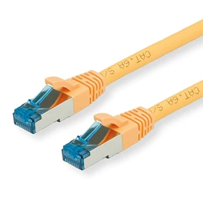 Image de Cordon de raccordement RJ 45 (M) pour 2 m SFTP, PiMF CAT 6a SECOMP Jaune