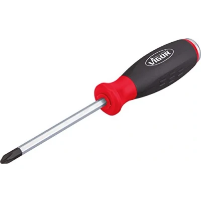 Image de VIGOR V3602 Tournevis PH2 100, 207, 100 Cruciforme (PH) Jeu de clés polygonales doubles