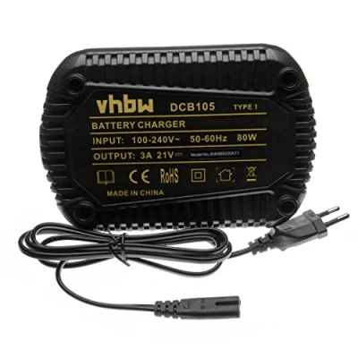 Image de vhbw Chargeur Compatible avec Dewalt DCB181 XJ, DCB182, DCB182 XE, DCB183, DCB185, DCB184 DCB184, XR Batteries Li ION d&#039;outils