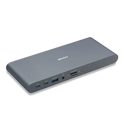 Image de DST Pro 5K XT, Docking Station USB C pour Laptop avec Trois écrans (4K) ou Un écran (5K) &amp; Power Delivery 100W